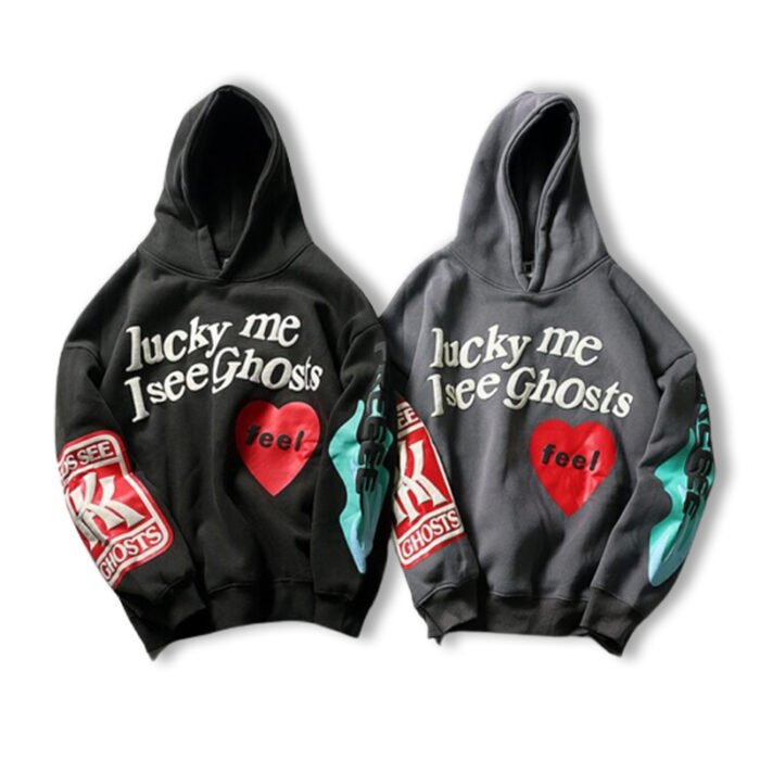 Lucky Me I See Ghosts Kanye West Hoodie - Black