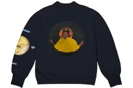 Kanye West Jesus Is King Chicago Gold II Crewneck Navy